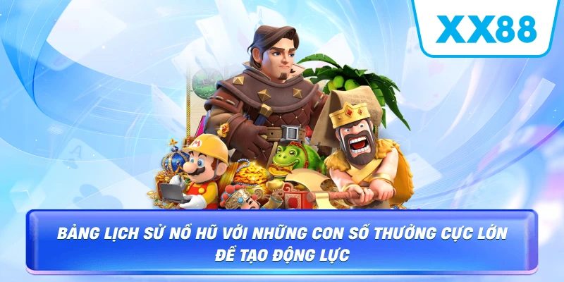 Bảng lịch sử nổ hũ với những con số thưởng cực lớn để tạo động lực